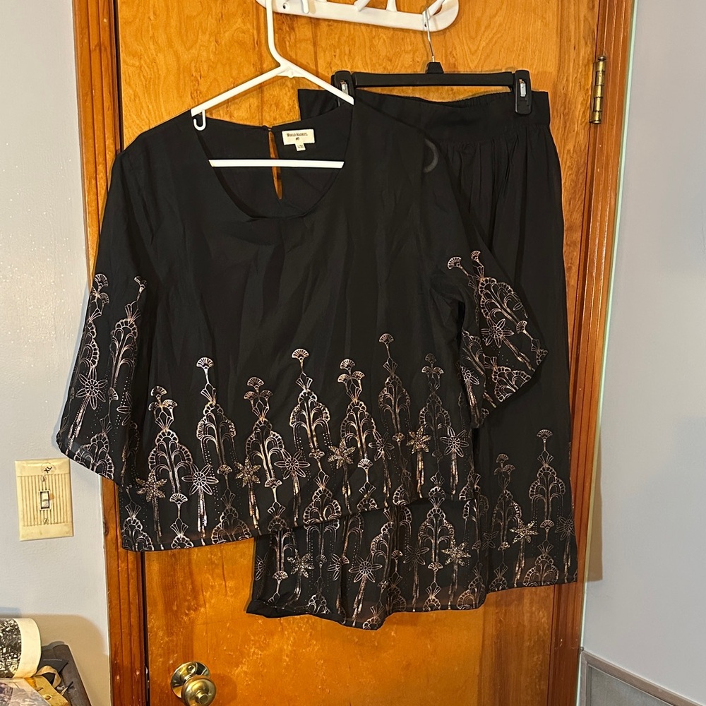 Cost Plus World Market Dark Gray Skirt